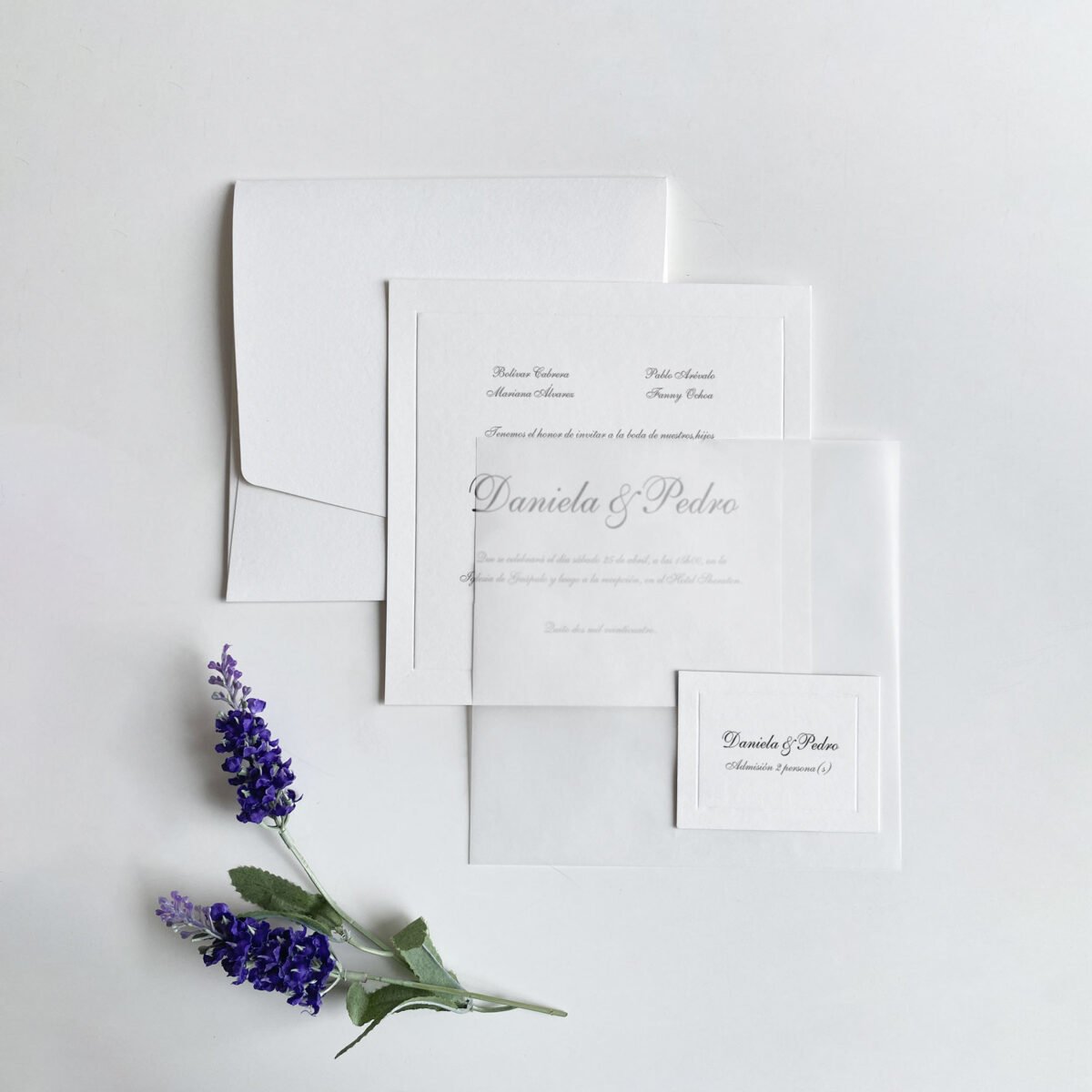 Invitación Clásica Alejandra Premium