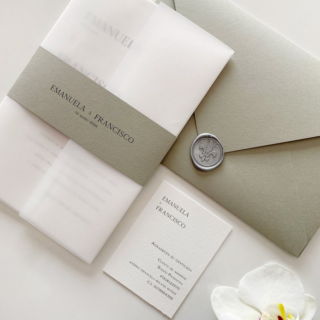 Invitación Bloom Sage Green