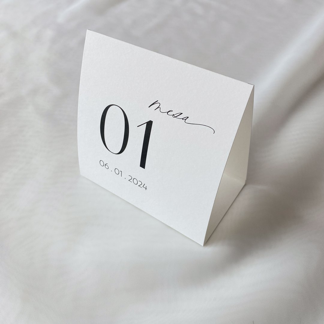 Números de mesa "Amalia"